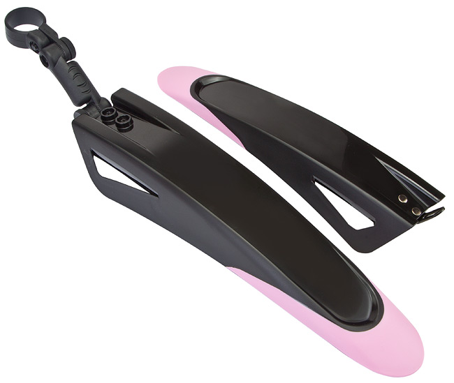 Комплект крыльев 20"-24" FD-39 пластиковые черно-розовые 610165