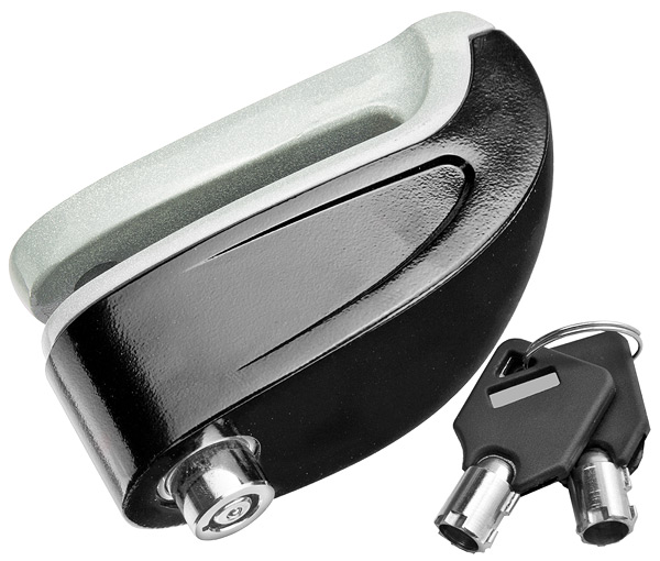 Замок GK202.802 на дисковый тормоз противоугонный c звуковой сигнализацией, чёрный