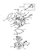 Карбюратор 2-Х ТАКТНОГО ПЛМ MERCURY 90 Серийный номер от 0A996142 до 0B240450