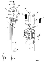 Топливный насос 4-Х ТАКТНОГО ПЛМ MERCURY 60 Серийный номер от 1C050252 и выше