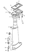 Корпус карданного вала 4-Х ТАКТНОГО ПЛМ MERCURY 4 Серийный номер от 0R000001 до 0R067089