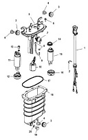 Модуль подачи топлива 4-Х ТАКТНОГО ПЛМ MERCURY 115 Серийный номер от 01B366823 и выше