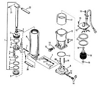 Компоненты силовой отделки (S/N: 0D182000 и выше) 2-Х ТАКТНОГО ПЛМ MERCURY 55 Серийный номер от 0D000750 до 0G290584