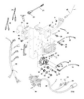 Электрические компоненты 2-Х ТАКТНОГО ПЛМ MERCURY 60 Серийный номер от 0P325500 и выше