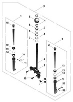 Вилка амортизационная СКУТЕРА STELS VORTEX 50