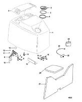 Верх капота 2-Х ТАКТНОГО ПЛМ MERCURY 90 Серийный номер от 0P017000 до 0P325499