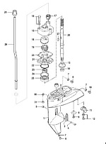 Корпус шестерни, приводной вал-Bigfoot 4-Х ТАКТНОГО ПЛМ MERCURY 9.9 Серийный номер от 0P325500 и выше