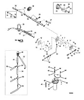 Топливный насос 2-Х ТАКТНОГО ПЛМ MERCURY 75 Серийный номер от 0P325500 и выше