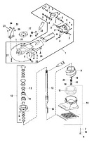 Топливный насос в сборе 2-Х ТАКТНОГО ПЛМ MERCURY 90 Серийный номер от 0G760300 до 0T979999