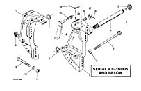 Кронштейн транца (силовая отделка)(S/N-0C160935 и ниже) 2-х тактного ПЛМ MERCURY 50EO Серийный номер от 0A721308 и выше