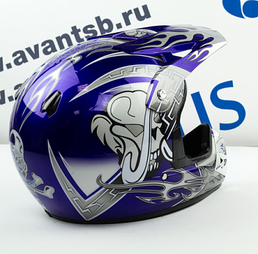 Шлем кроссовый Avantis Lead, Синий