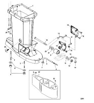 Корпус ведущего вала(USA 0T801000/ BEL 0P268000 и выше) 2-Х ТАКТНОГО ПЛМ MERCURY 90 Серийный номер от 0P017000 до 0P325499
