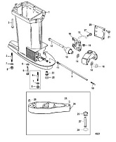 Корпус ведущего вала 2-Х ТАКТНОГО ПЛМ MERCURY 60 Серийный номер от 0T980000 и выше