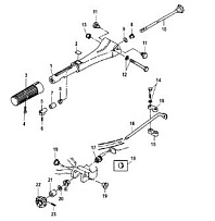 Рукоятка румпеля 2-х тактного ПЛМ MERCURY 30 M Серийный номер от 0N001875 до 0N055504