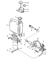 Компоненты закачки масла 2-Х ТАКТНОГО ПЛМ MERCURY 90 Серийный номер от 0C222000 до 0D283221