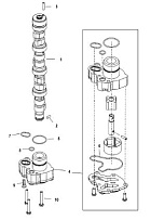 Масляный насос распредвала 4-Х ТАКТНОГО ПЛМ MERCURY 60 Серийный номер от 0P515897 и выше