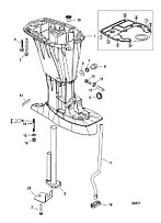 Корпус карданного вала 4-Х ТАКТНОГО ПЛМ MERCURY 60 Серийный номер от 1C050252 и выше