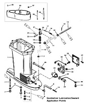 Корпус карданного вала 2-Х ТАКТНОГО ПЛМ MERCURY 90 Серийный номер от 9793577 до 0P016999