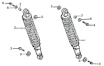 Задний амортизатор МОТОЦИКЛА Racer RC150-23A Tourist