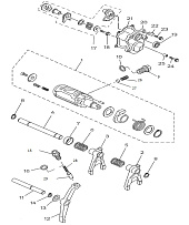 Механизм переключения передач (Часть 2) КВАДРОЦИКЛА STELS UTV 700 H