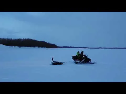 Снегоход IKUDZO (ИКУДЗО) на склизовой подвеске в реальных условиях!