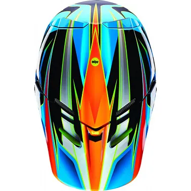 Козырек к шлему Fox V4 Race Helmet Visor Blue/Yellow