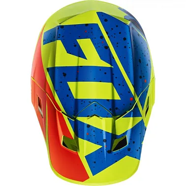 Козырек к шлему Fox V2 Helmet Visor Nirv Yellow/Blue