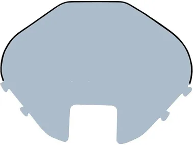 Стекло ветровое для снегохода (высота 61,5см, толщина 2мм, МПК)