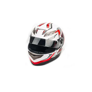 Шлем мото PHANTOM 825 #4white-red HPF100ST-WR60