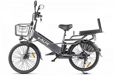 Велогибрид GREEN CITY e-ALFA GL черный