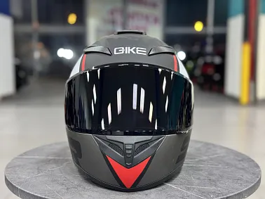 Шлем интеграл HETOSHI XD1-242 цв. Черно-серо-красный  р. M